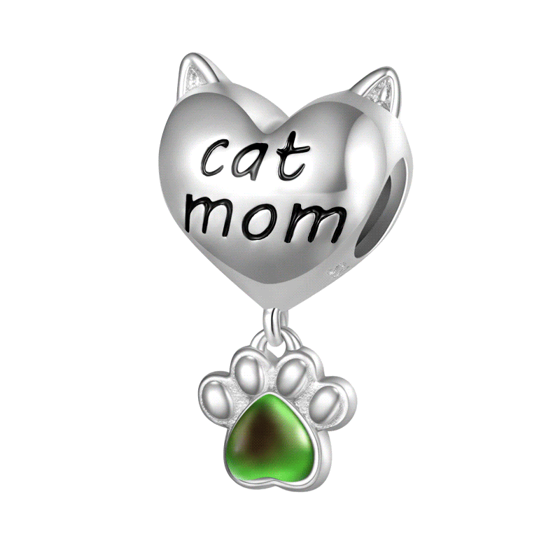 Cat Mom Mood Charm