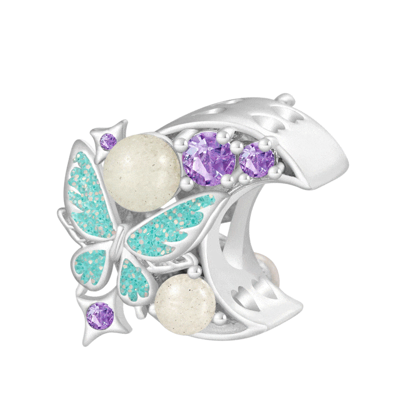 Moon Butterfly Charm