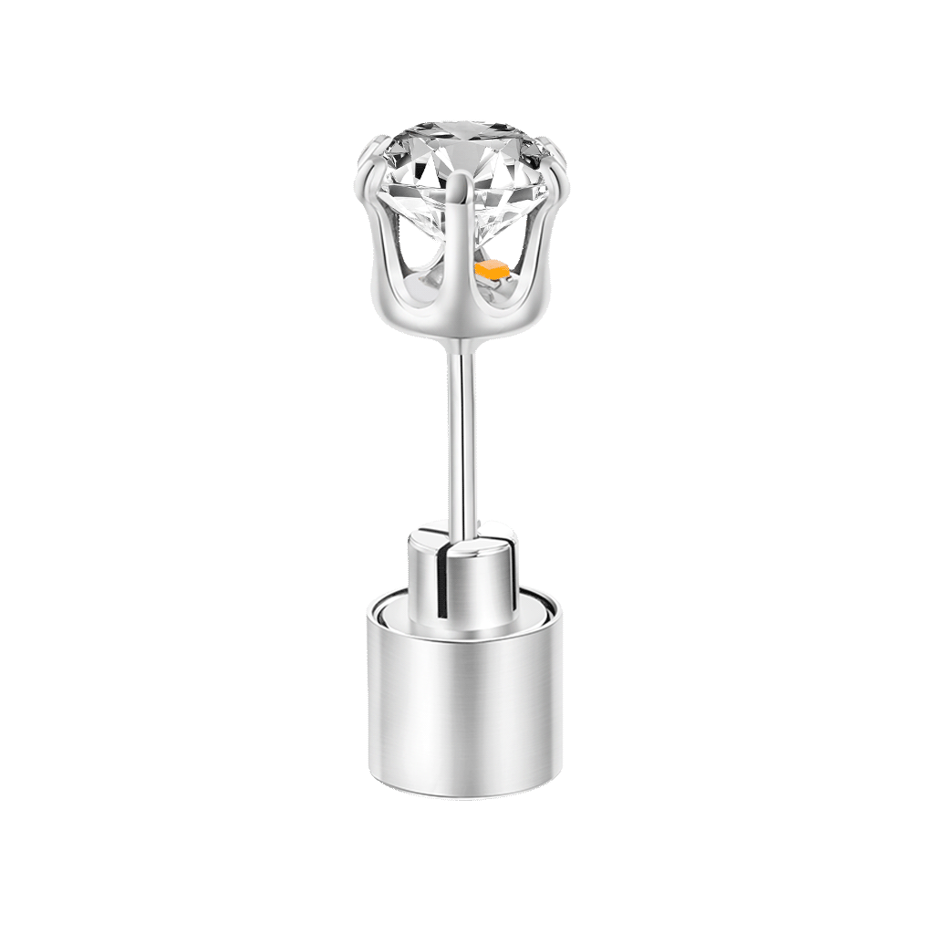 White Light-up Stud Earring