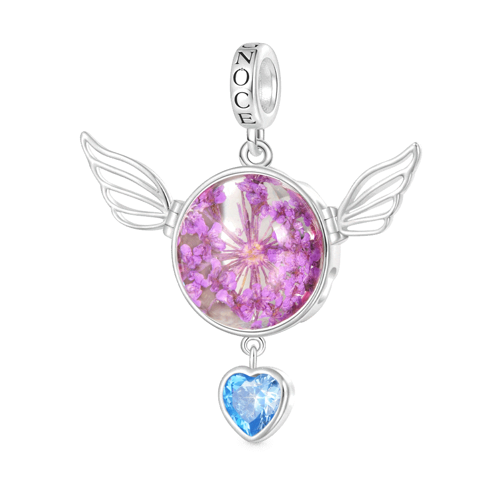 Preserved Flower Wings Pendant