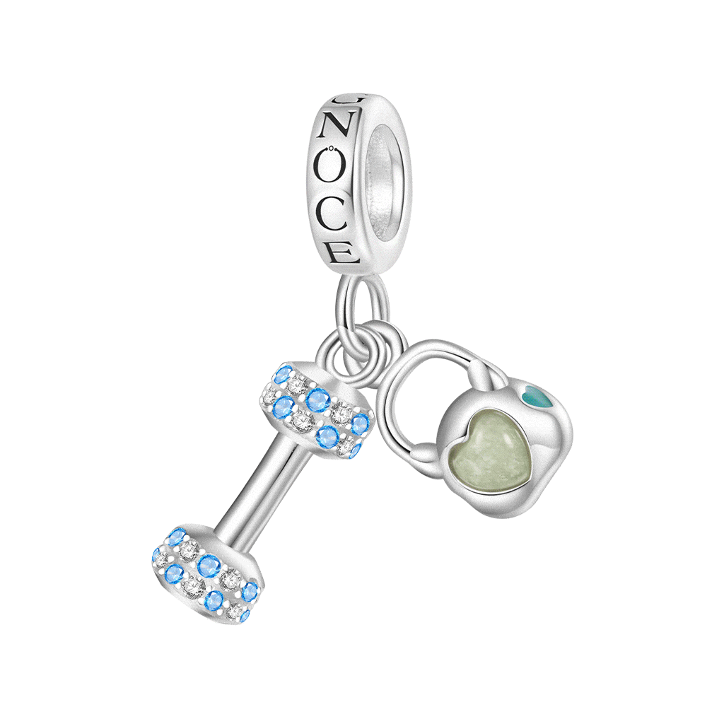 Dumbbell Kettlebell Pendant