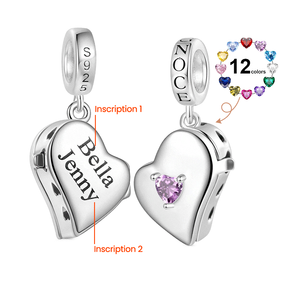 Love Multiple Photo Engravable Pendant