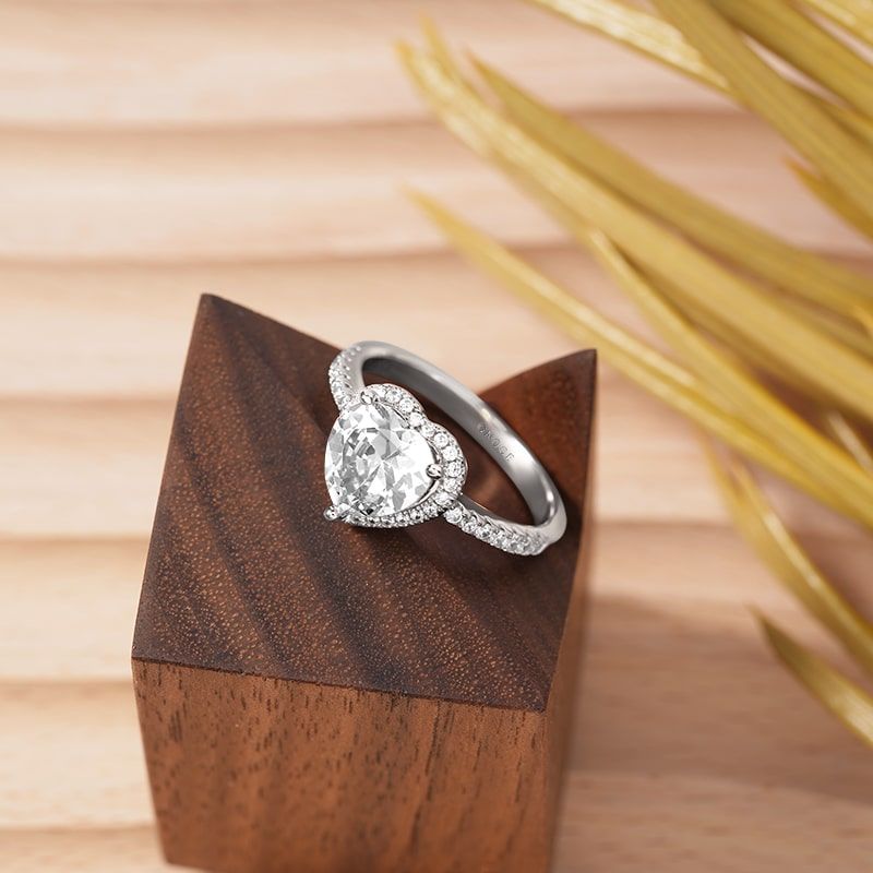 Heart-shaped Engagement Ring