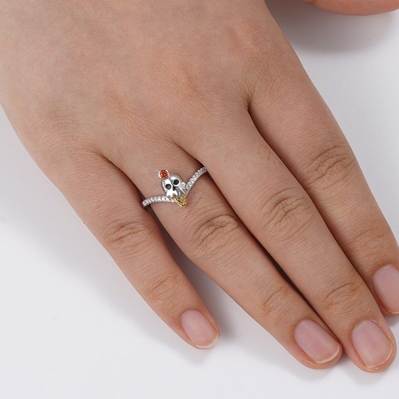 Skull Ice Cream V Ring