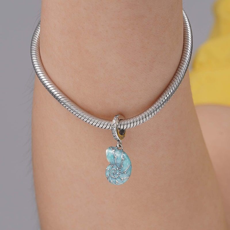 Blue Sea Snail Pendant