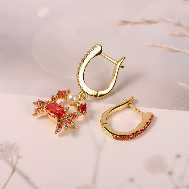 Crab Dangle Earrings Set