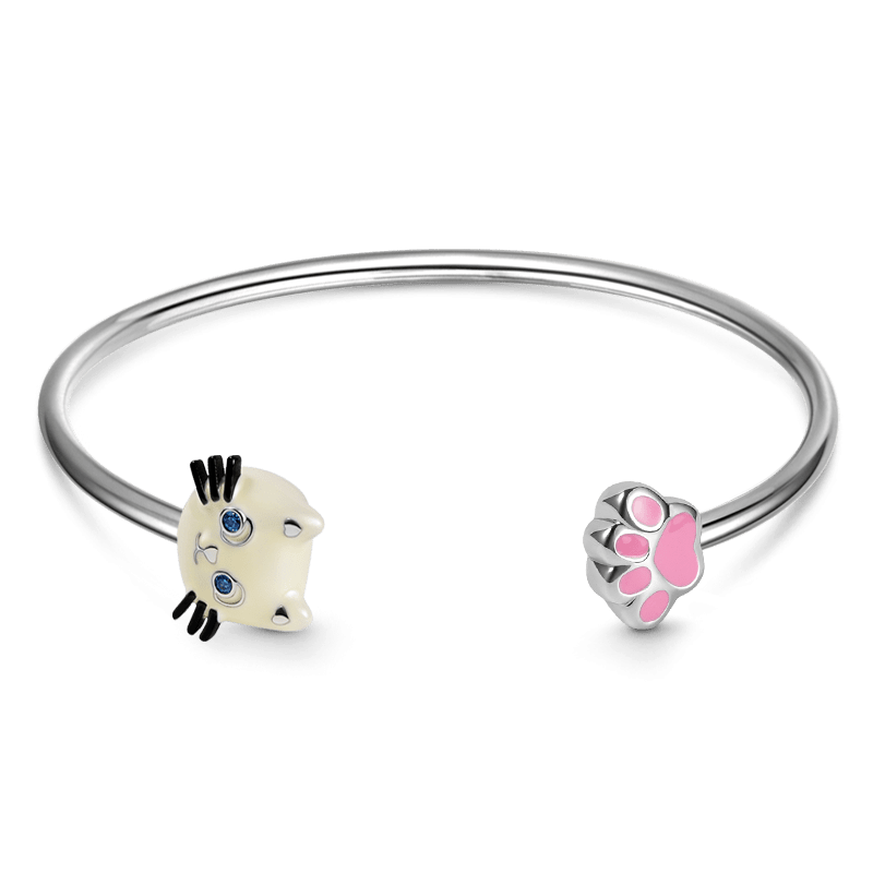 Kitty Paw Bangle Bracelet