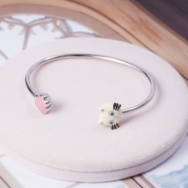 Kitty Paw Bangle Bracelet