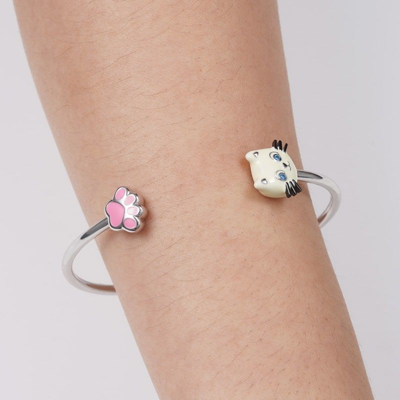 Kitty Paw Bangle Bracelet