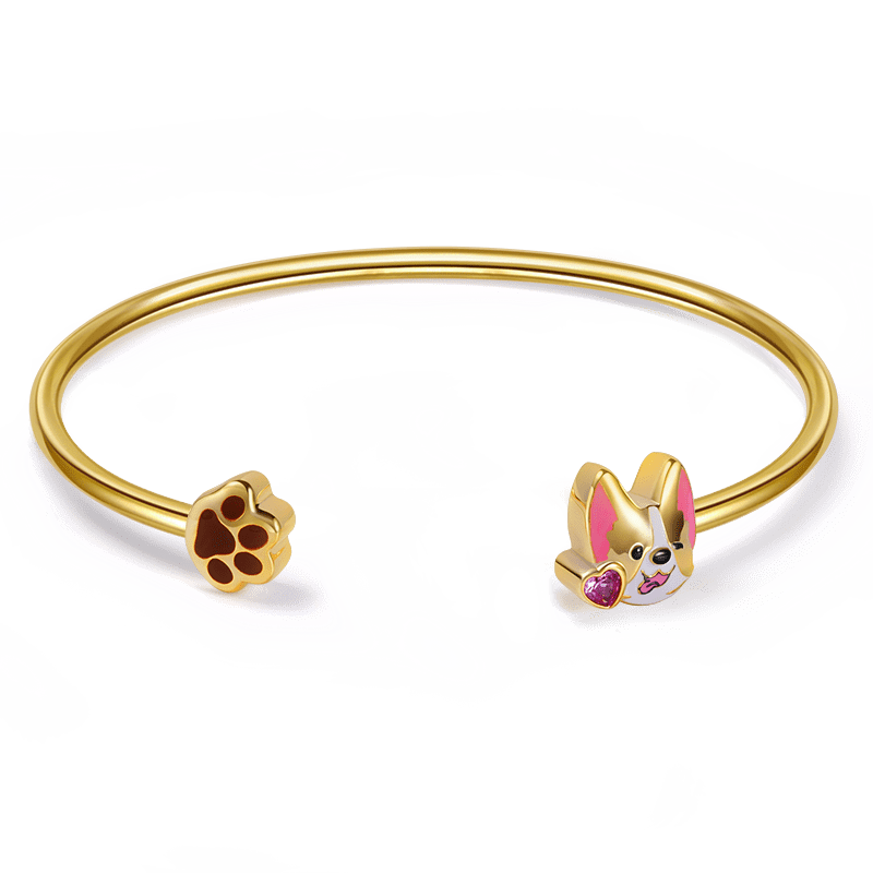 Puppy Bangle Bracelet