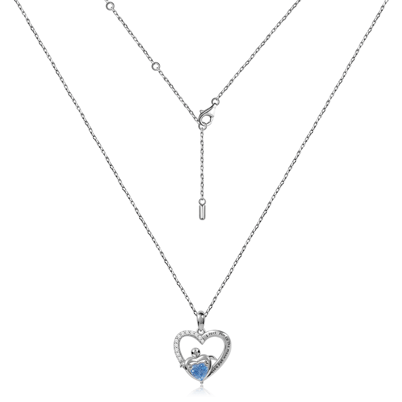 Heart-shaped Turtle Necklace