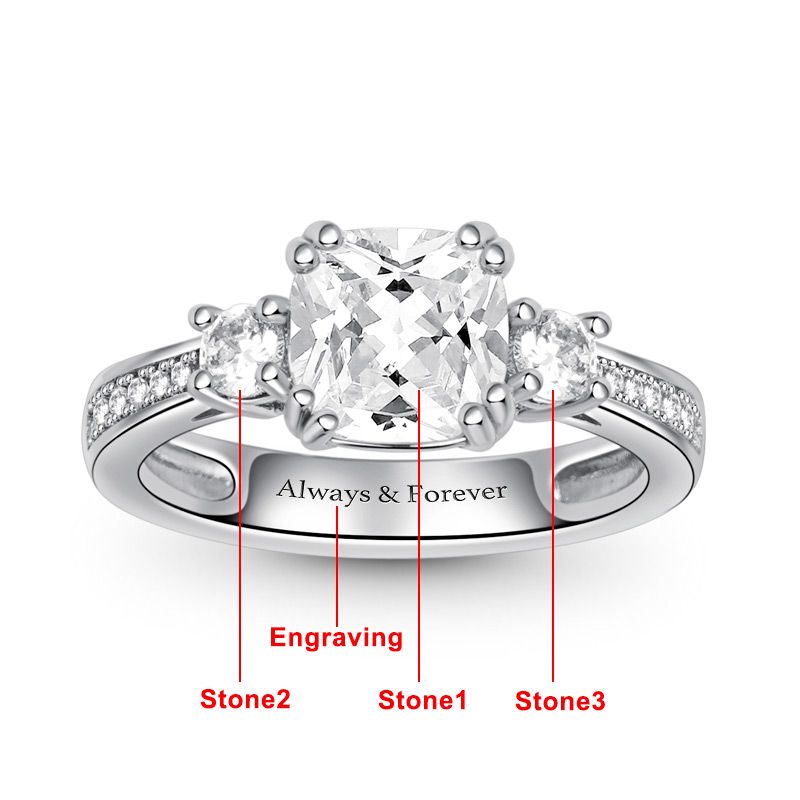 Customized Ring With Cz