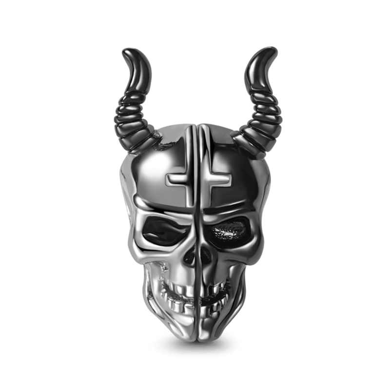 Skull with Horns Charm