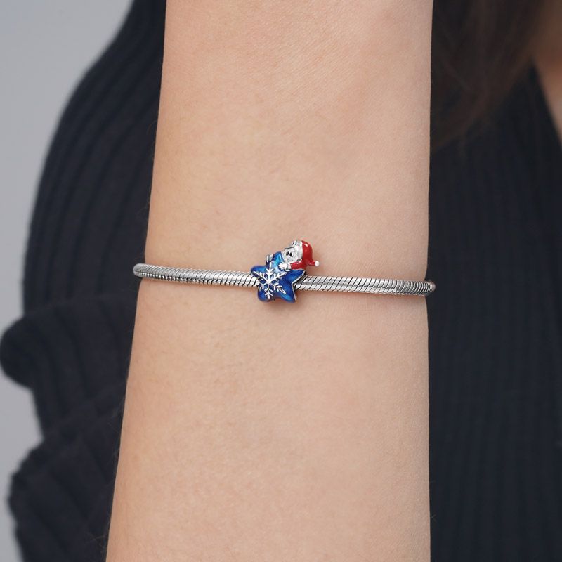 Santa Star Charm