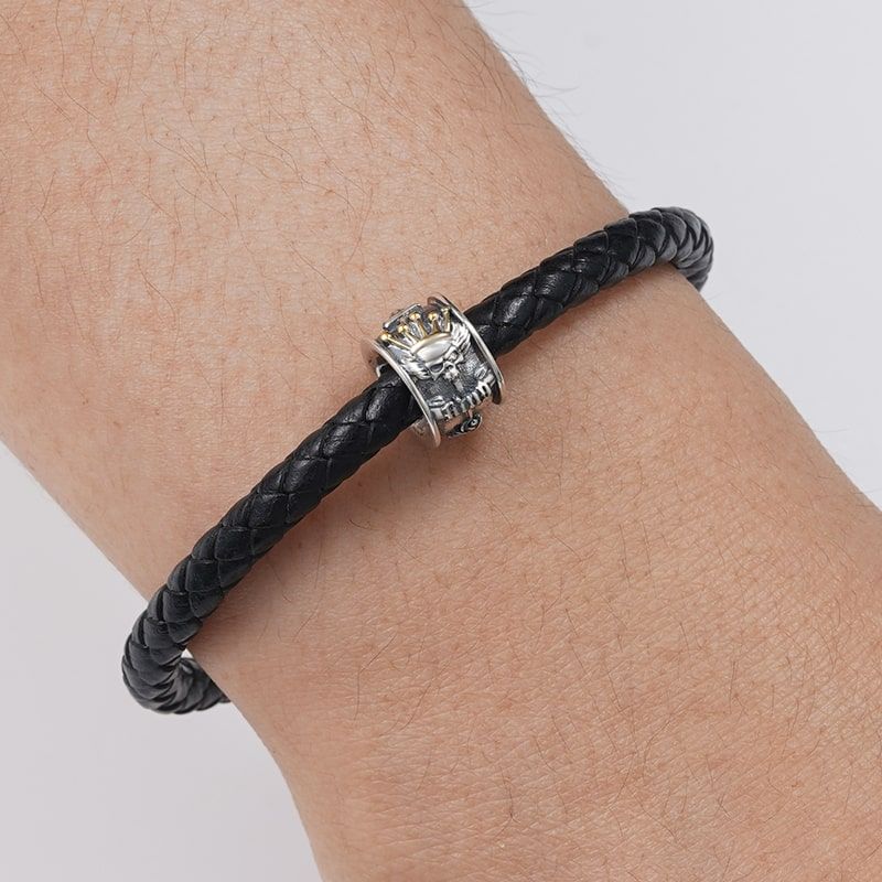 Skull King Charm Bracelet
