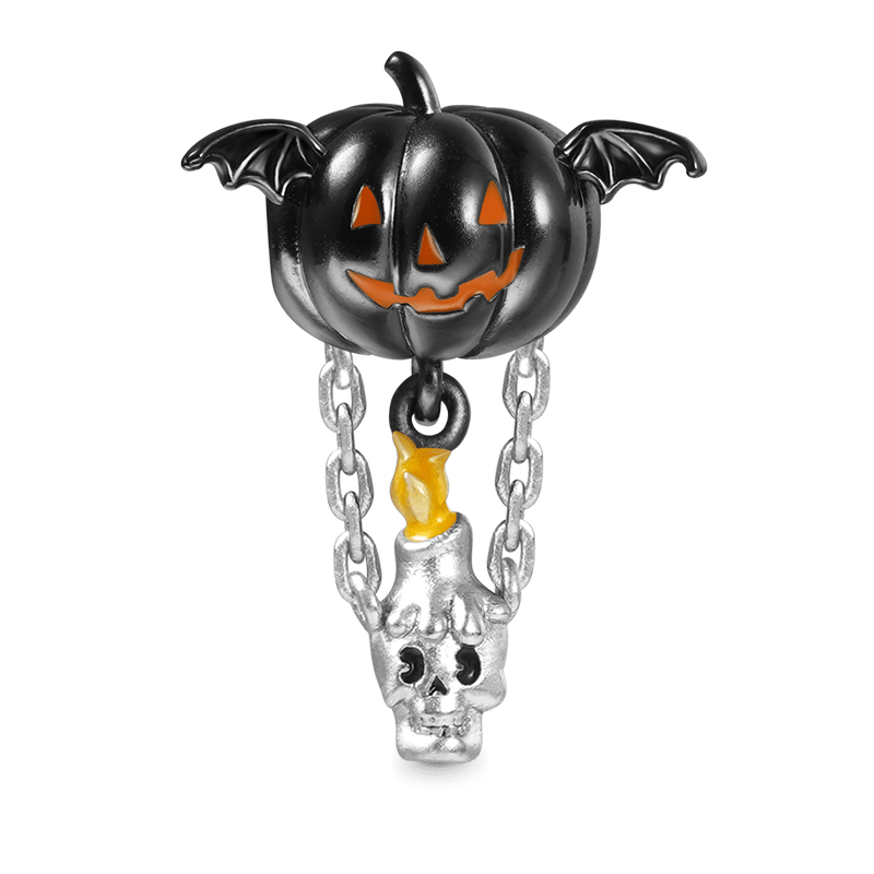 Pumpkin Skull Balloon Pendant