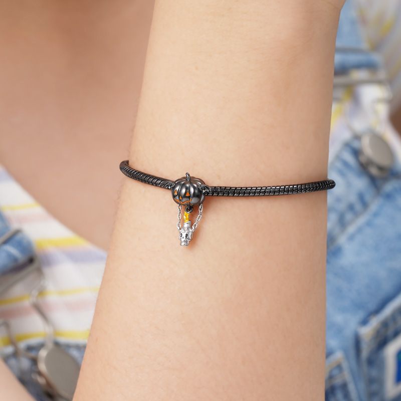 Pumpkin Skull Balloon Pendant