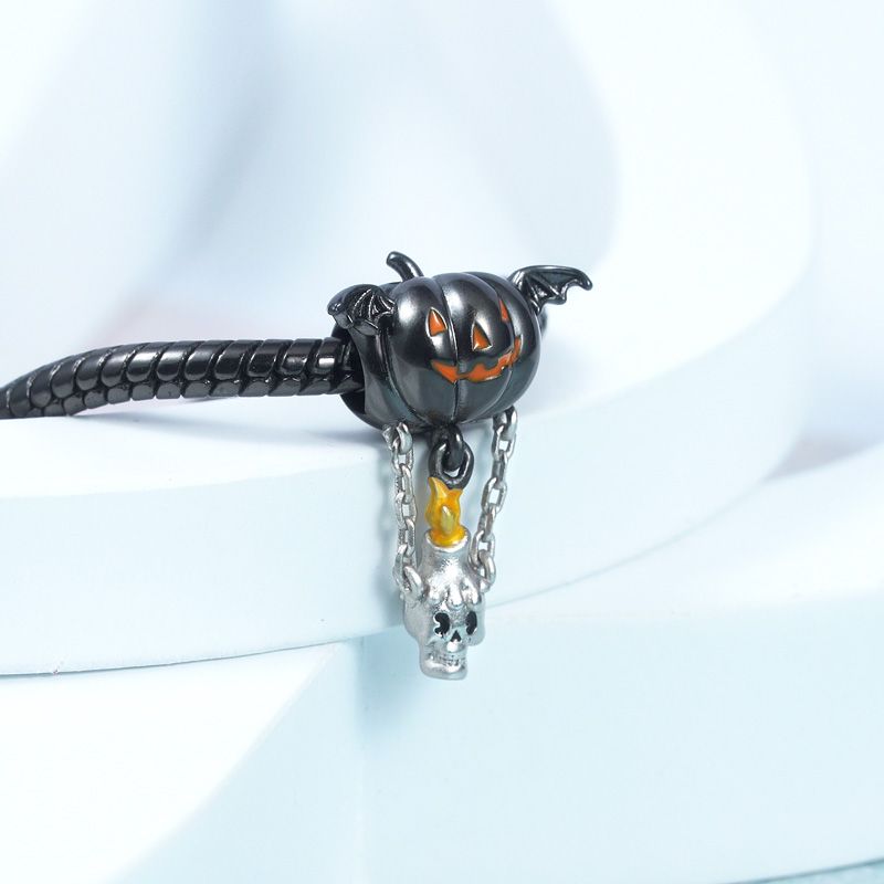 Pumpkin Skull Balloon Pendant