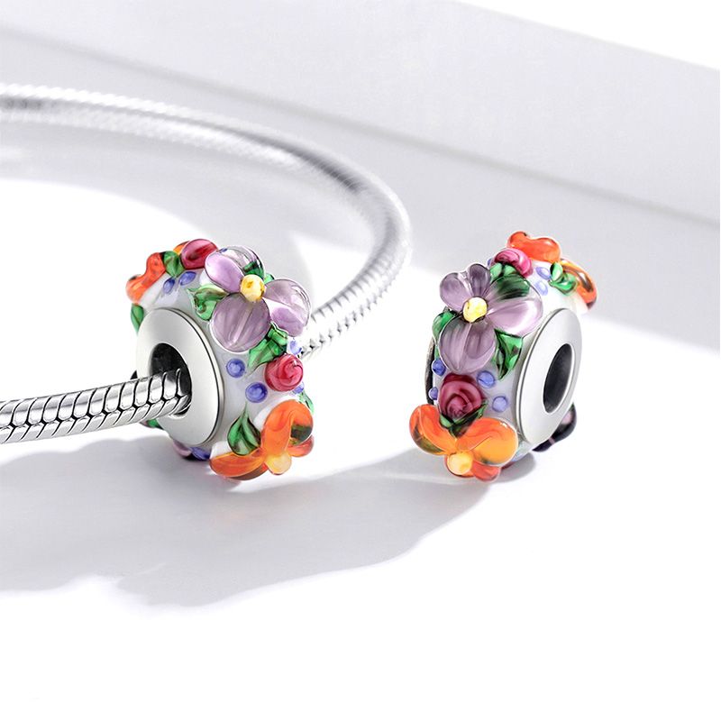 Colorful Flowers Charm