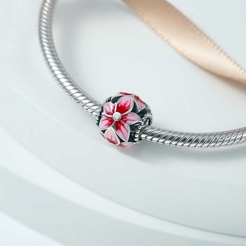 Pink Flower Charm