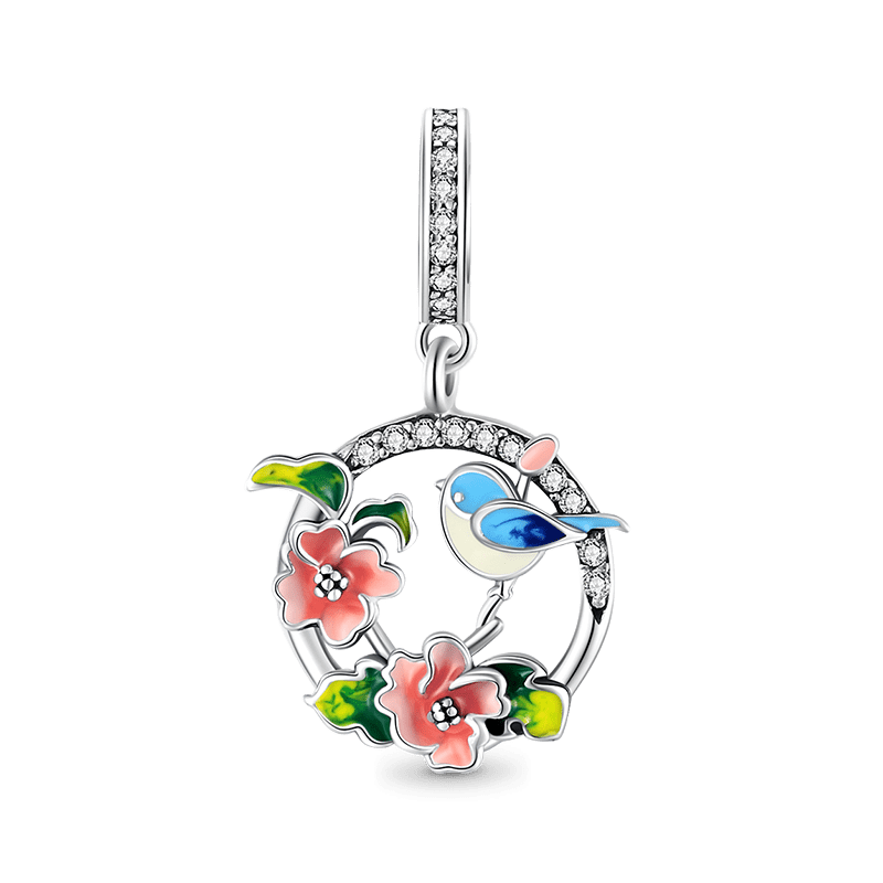 Bird & Flowers Pendant