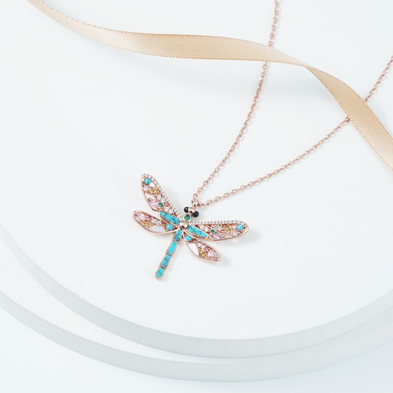Turquoise Dragonfly Necklace