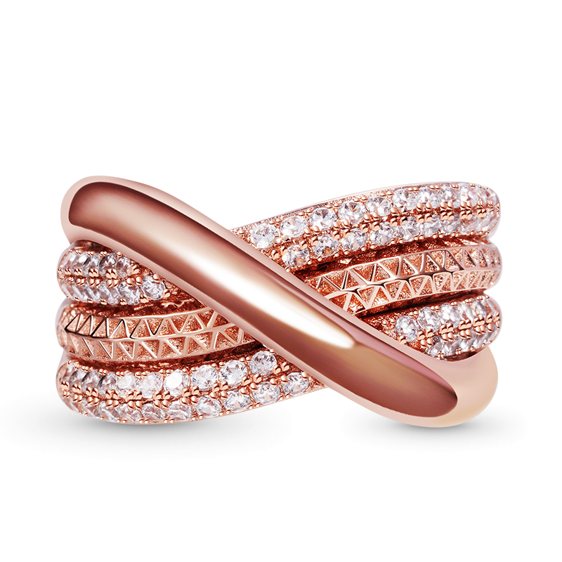 Intertwined Band Ring