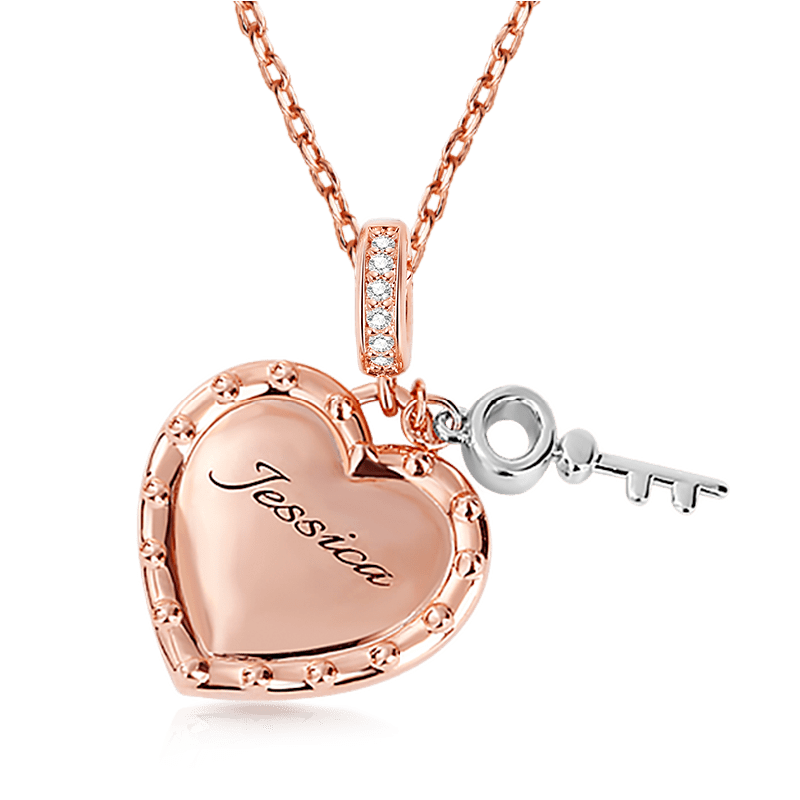 Heart & Key Necklace