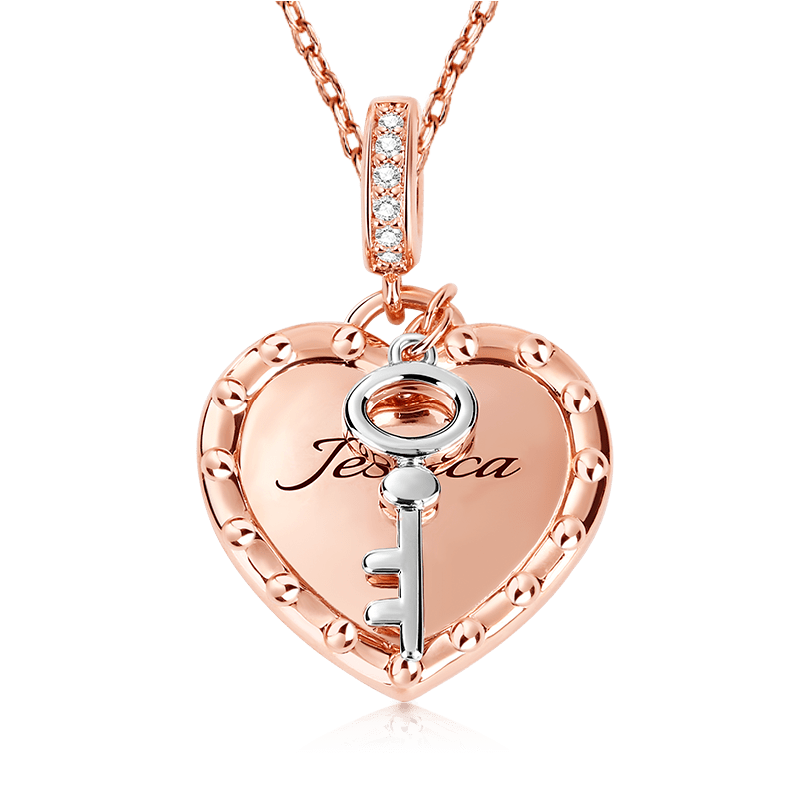 Heart & Key Necklace