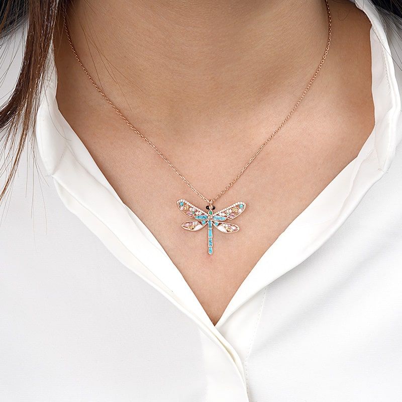 Turquoise Dragonfly Necklace