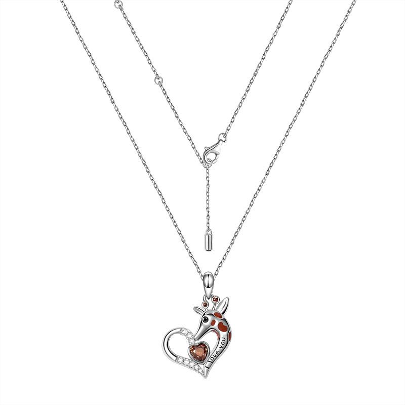 Giraffe Heart Necklace