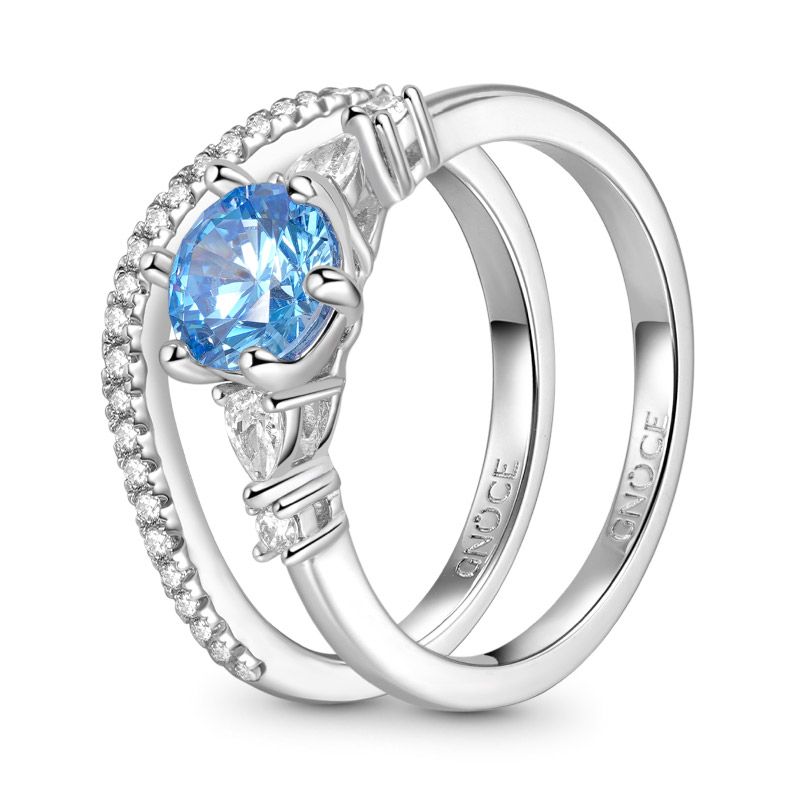 Round-cut Stacking Ring Set