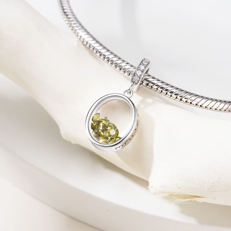 Oval Birthstone Pendant