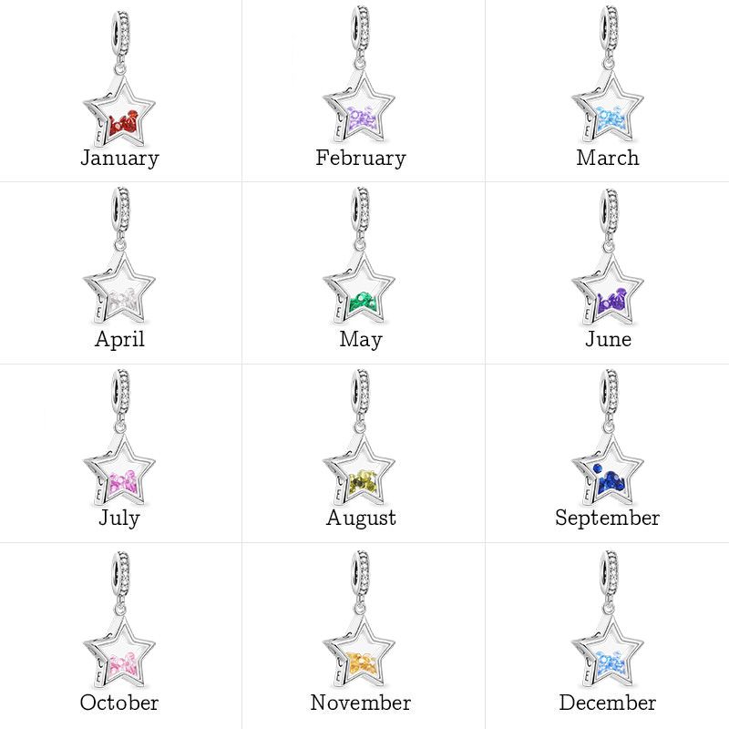 Star Birthstone Pendant