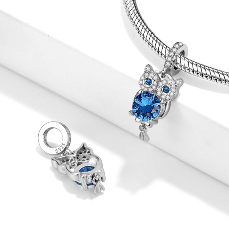 Gemstone Owl Pendant