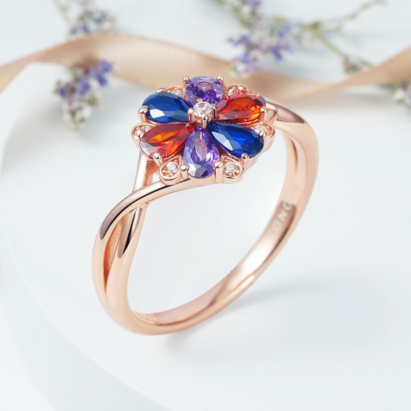 Color Flower Ring
