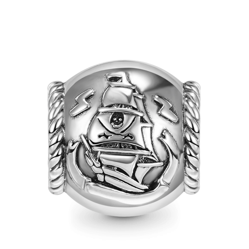 Pirate Ship & Customized Charm Bracelet