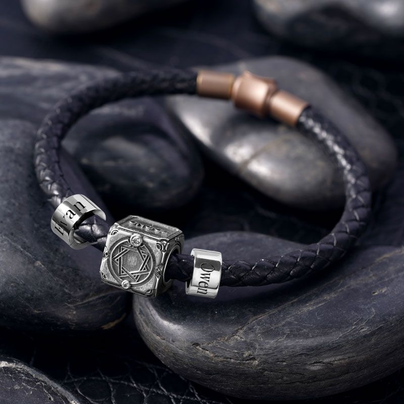 Victory Angel & Customized Charms Bracelet