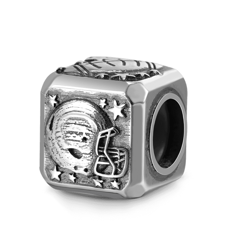 Football & Customized Charms Bracelet