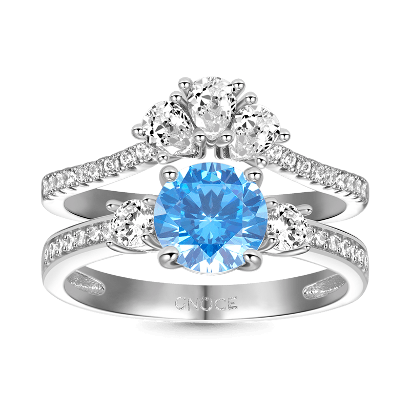 Round Wishbone Ring Set