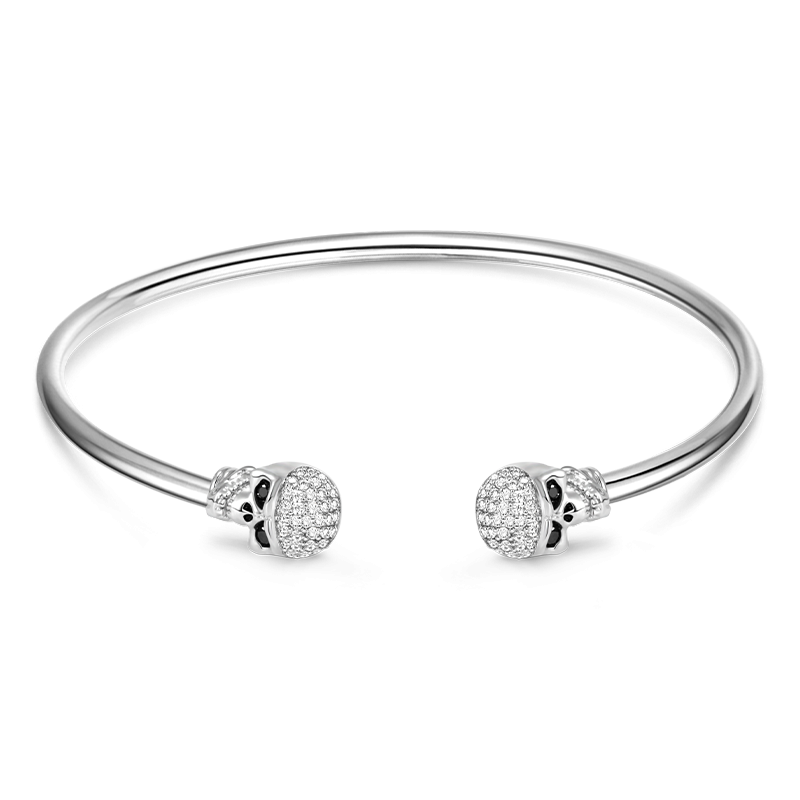 Skull Open Bangle