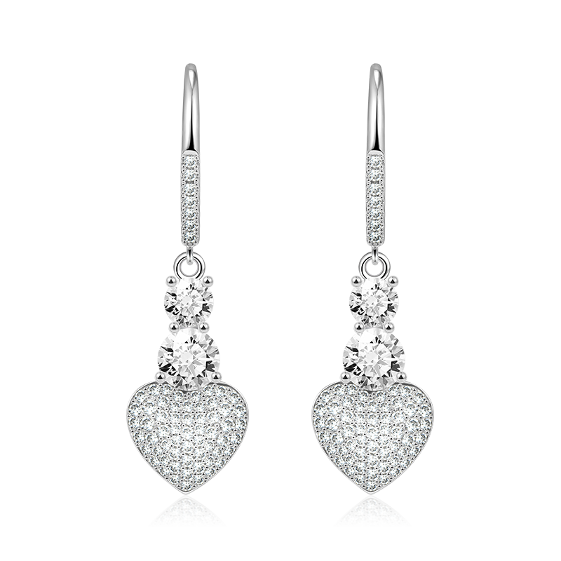 Heart Dangle Earrings