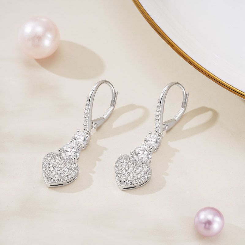 Heart Dangle Earrings