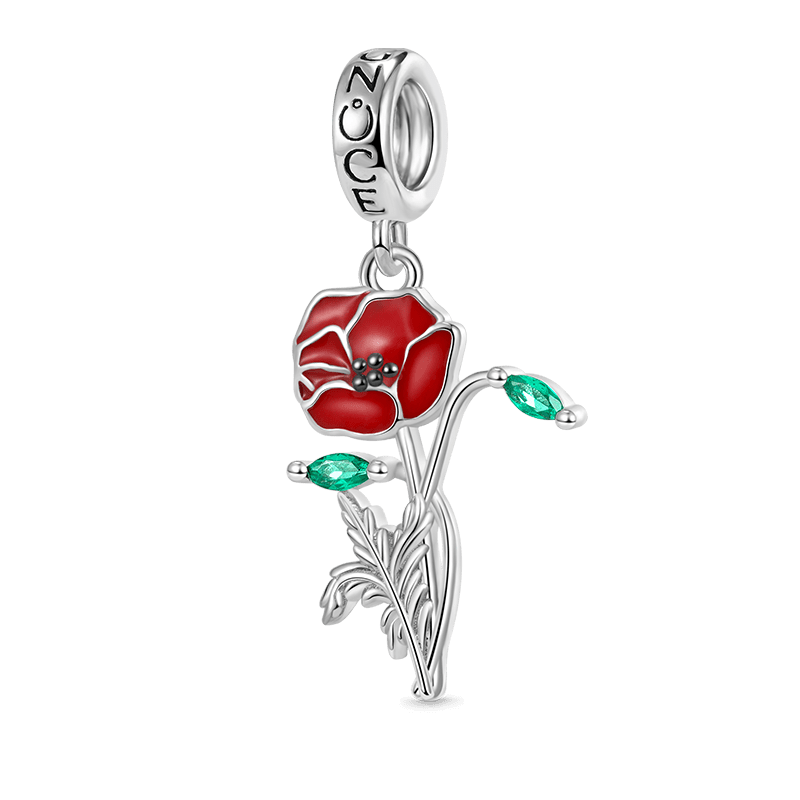 Poppy Flower Pendant
