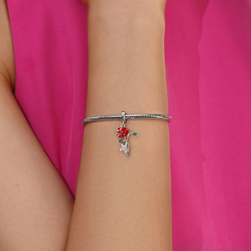 Poppy Flower Pendant