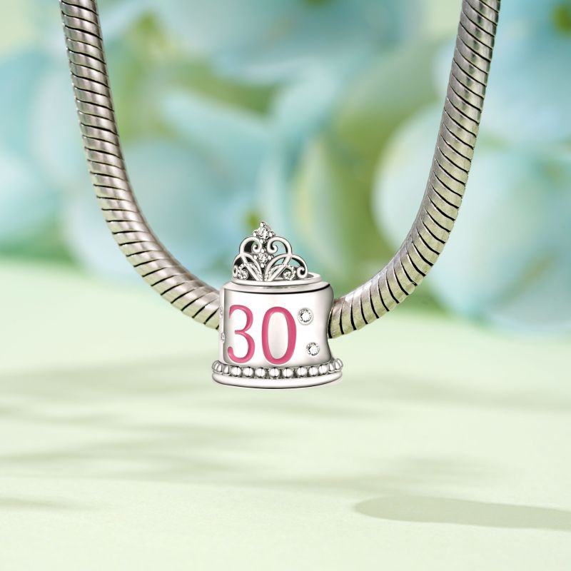 30th Birthday Cake Charm