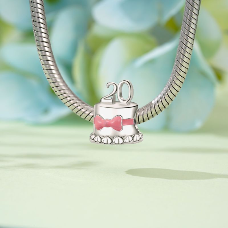 20th Birthday Cake Charm