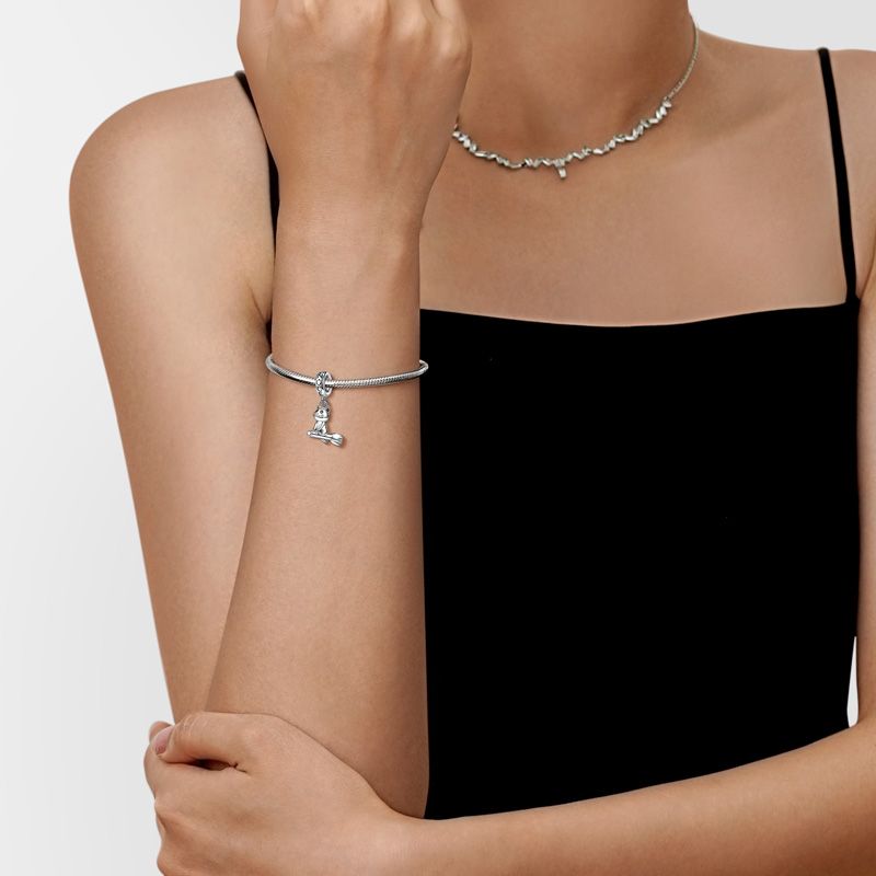 Cat Riding Broom Pendant