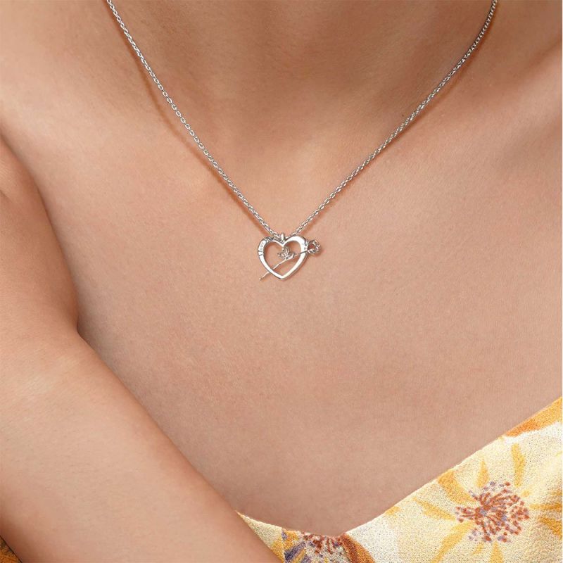 Rose Heart Necklace