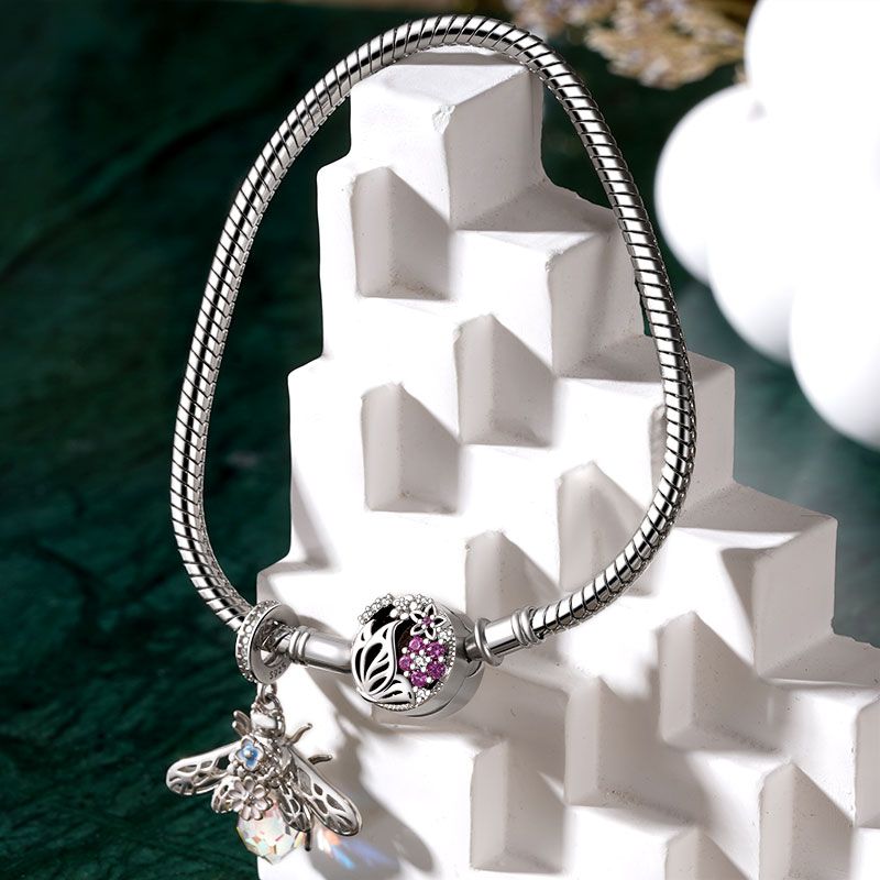 Pink Flower Basic Bracelet